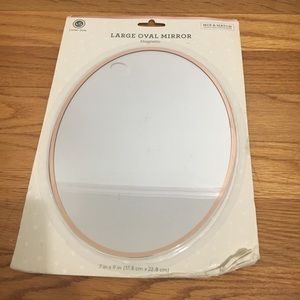 Rose Gold Trim Magnet Mirror